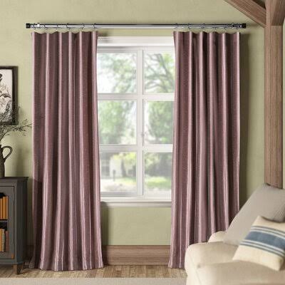 Sagunto Synthetic Room Darkening Thermal Rod Pocket Single Curtain Panel Size per Panel: 50x22 W x 96x22 L, Curtain Color: Smoke