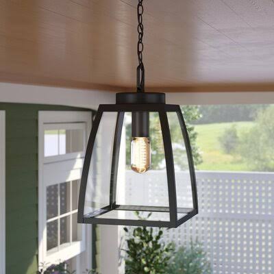 Grenada Oil Burnished Bronze 1 -Bulb 13x22 H Outdoor Hanging Lantern