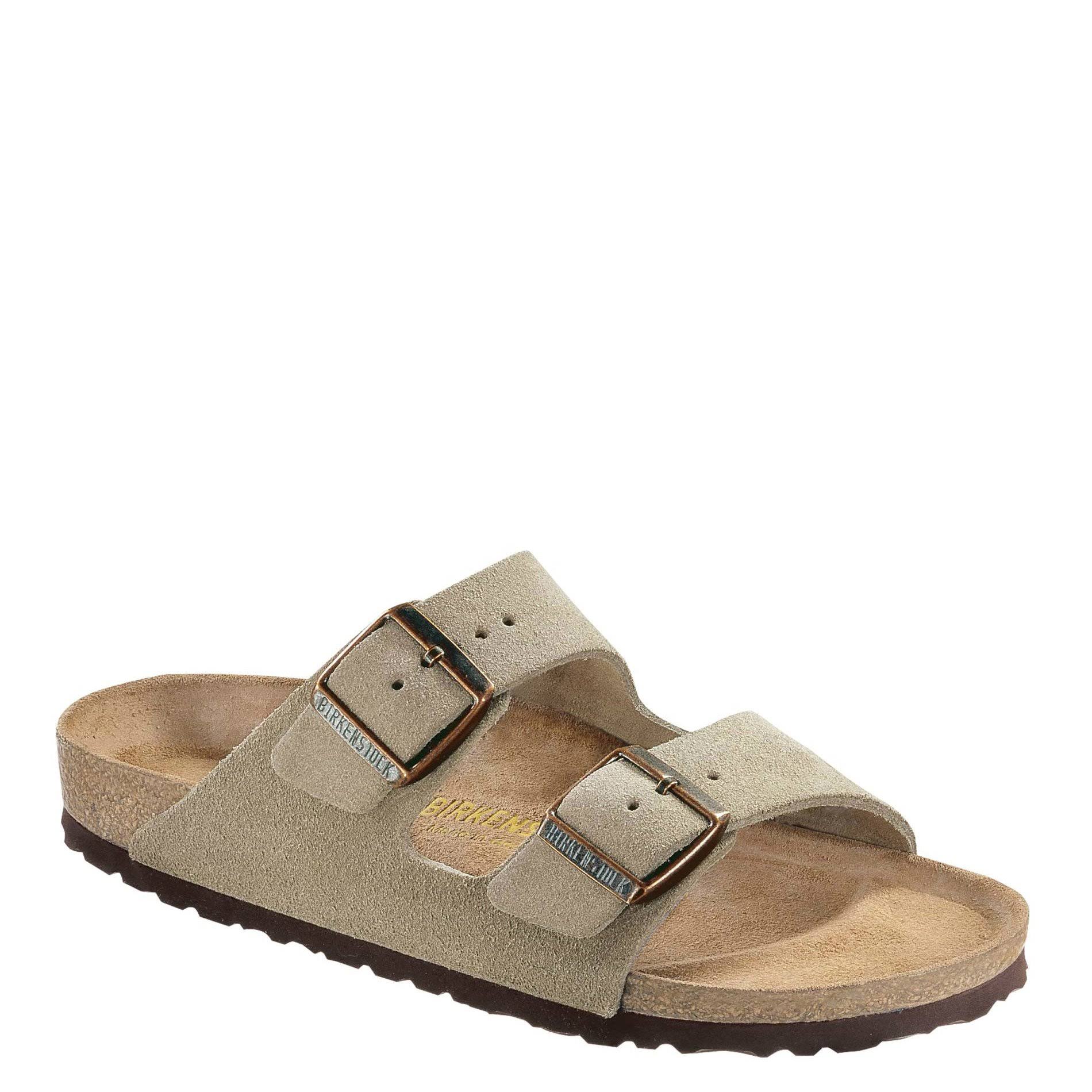 Birkenstock Arizona Sandal - 38 - Taupe Suede