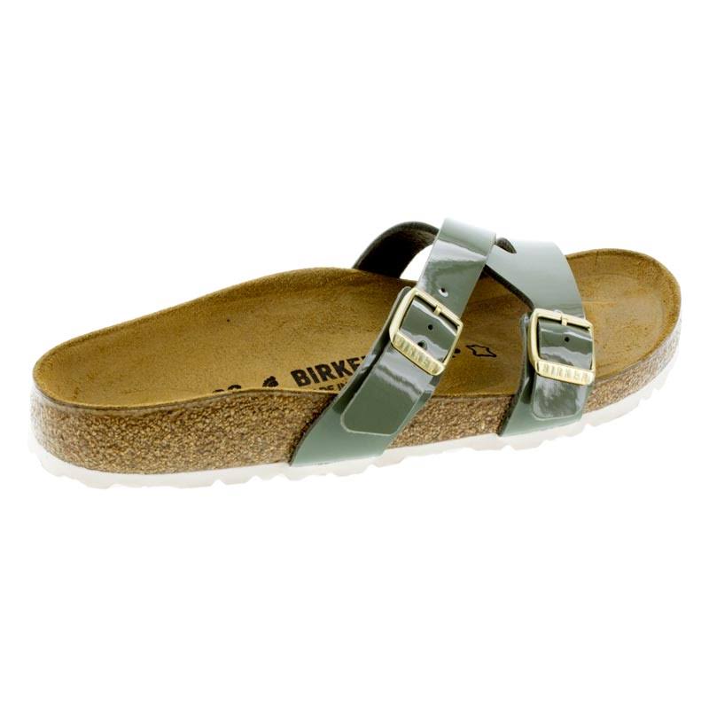 Birkenstock Yao Khaki Patent Birko-Flor 37 N