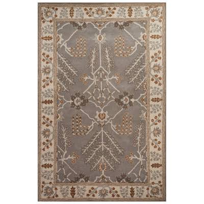 Charlton Home Trinningham Hand-Tufted Gray/Ivory Area Rug, Size: Rectangle 2& x 3&