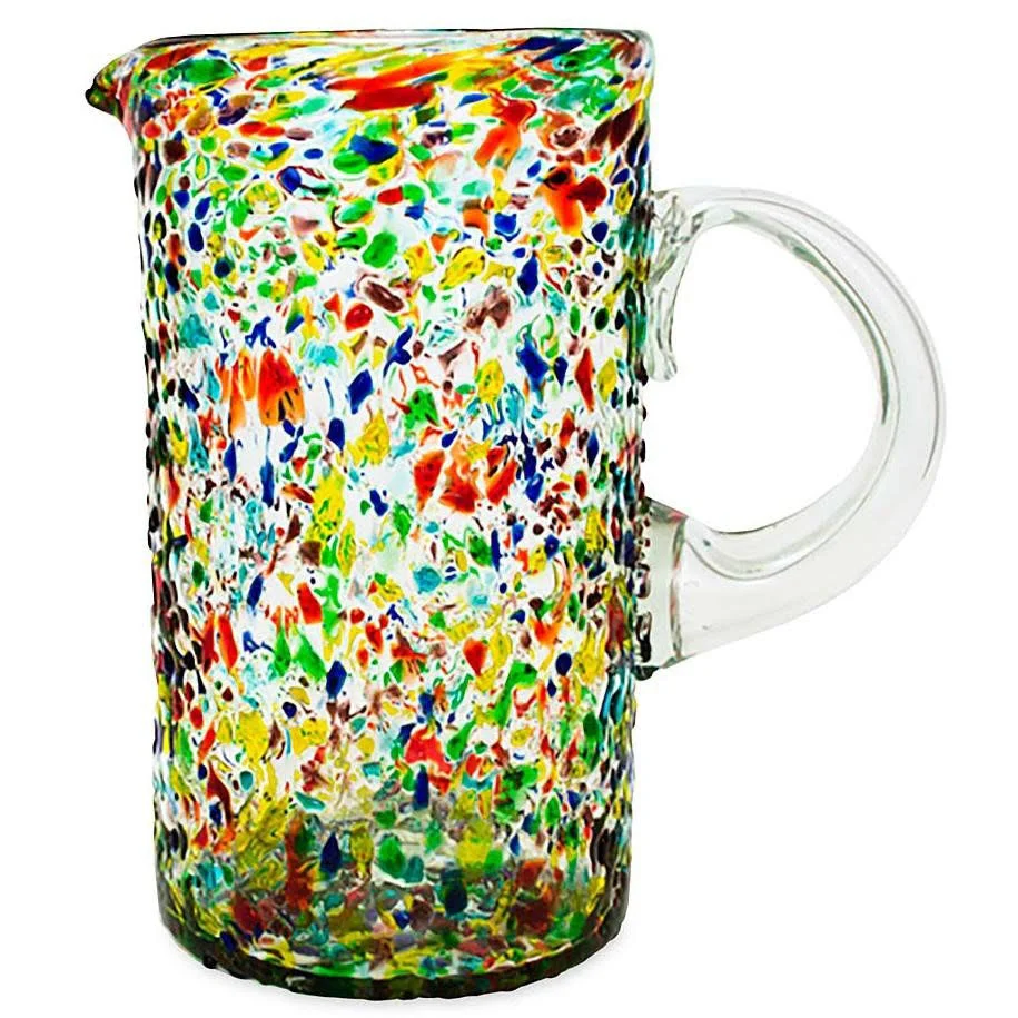 Confetti Recycled Glass Pitcher