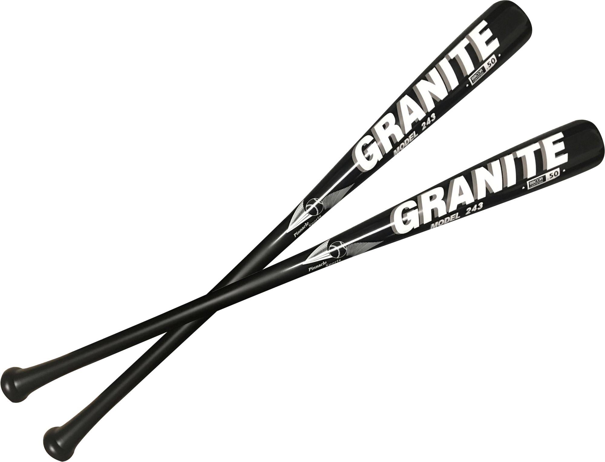 Pinnacle Sports Granite Series Bamboo Wood Baseball Bat