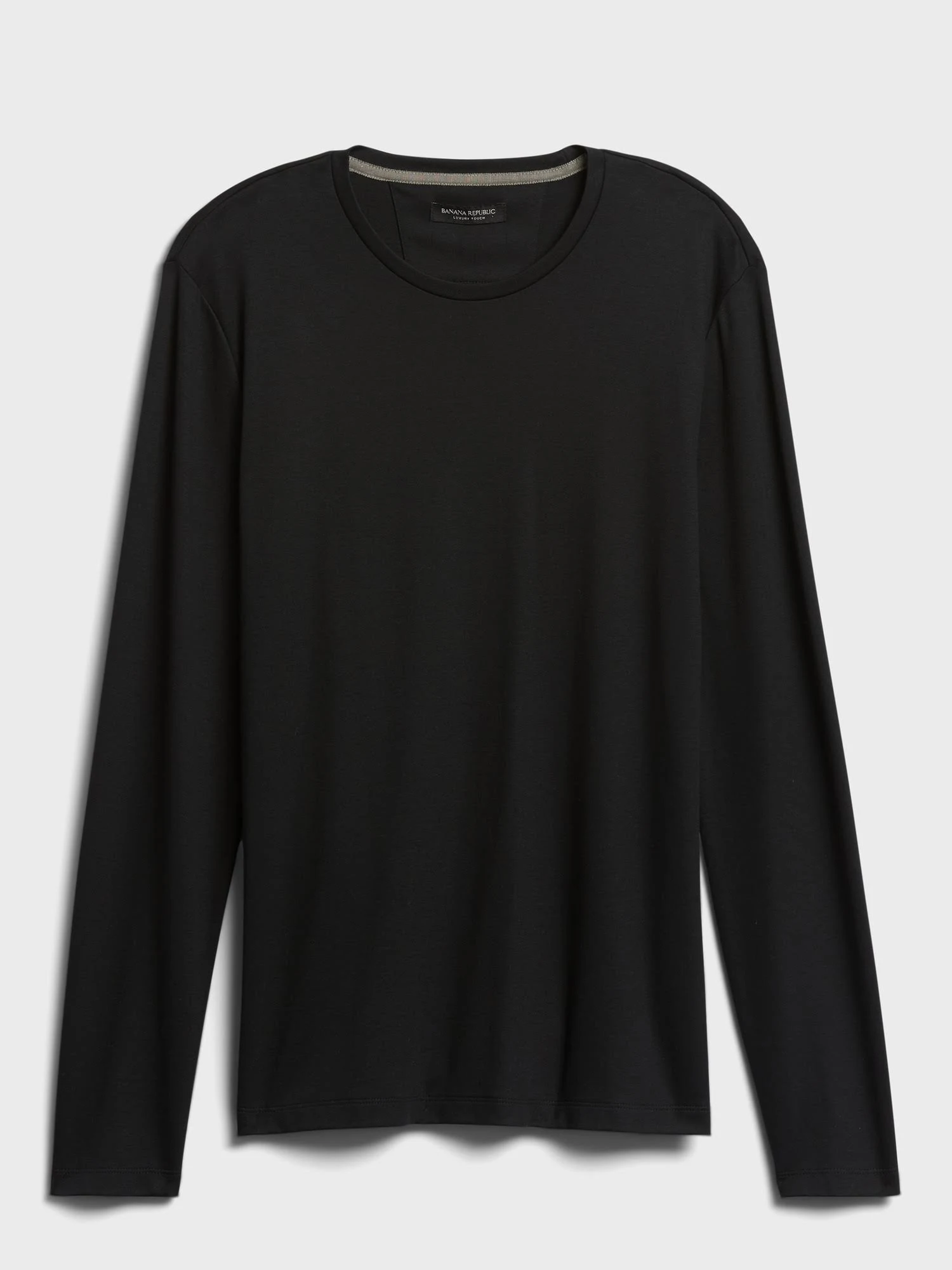 Banana Republic Men's Luxury-Touch Crew-Neck T-Shirt Black Tall Size XL