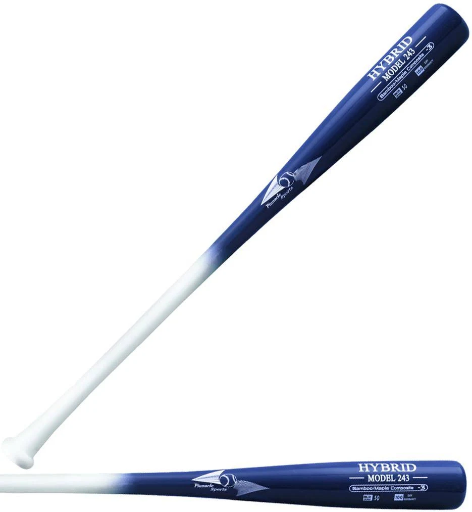BamBooBat Bamboo/Maple Composite Wood BBCOR Baseball Bat: 243HWBN