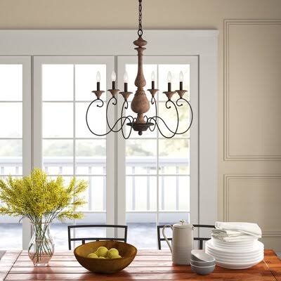 Nels 6-Light Candle Style Chandelier