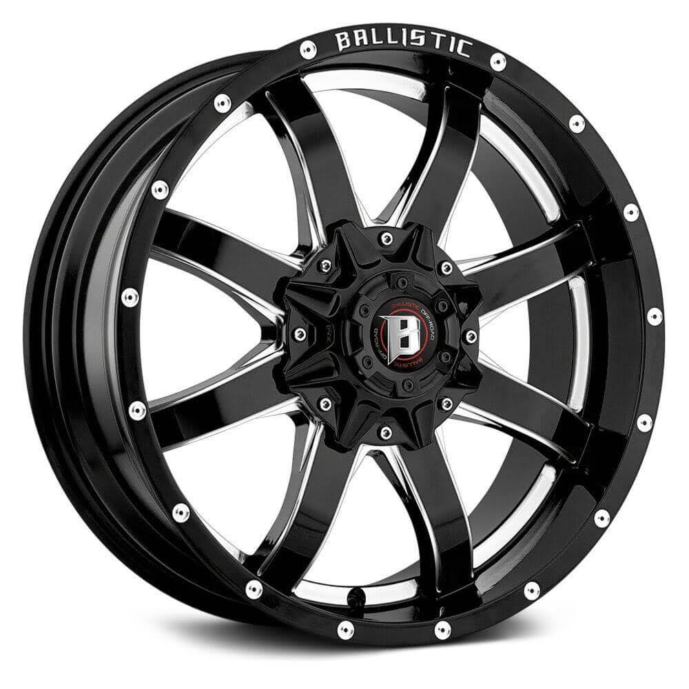 Ballistic 955890865+12GBX - 955 Anvil 18x22 Gloss Black with Milled Windows