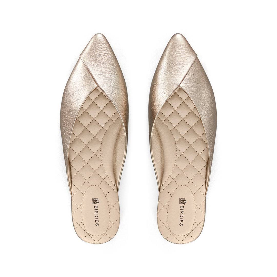 Birdies Swan Flat, Size 6.5 in Gold at Nordstrom