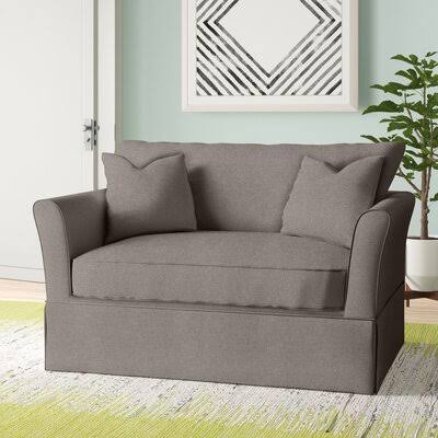 Birch Lane Estella Chair and A Half Body Fabric: Vault Aegean