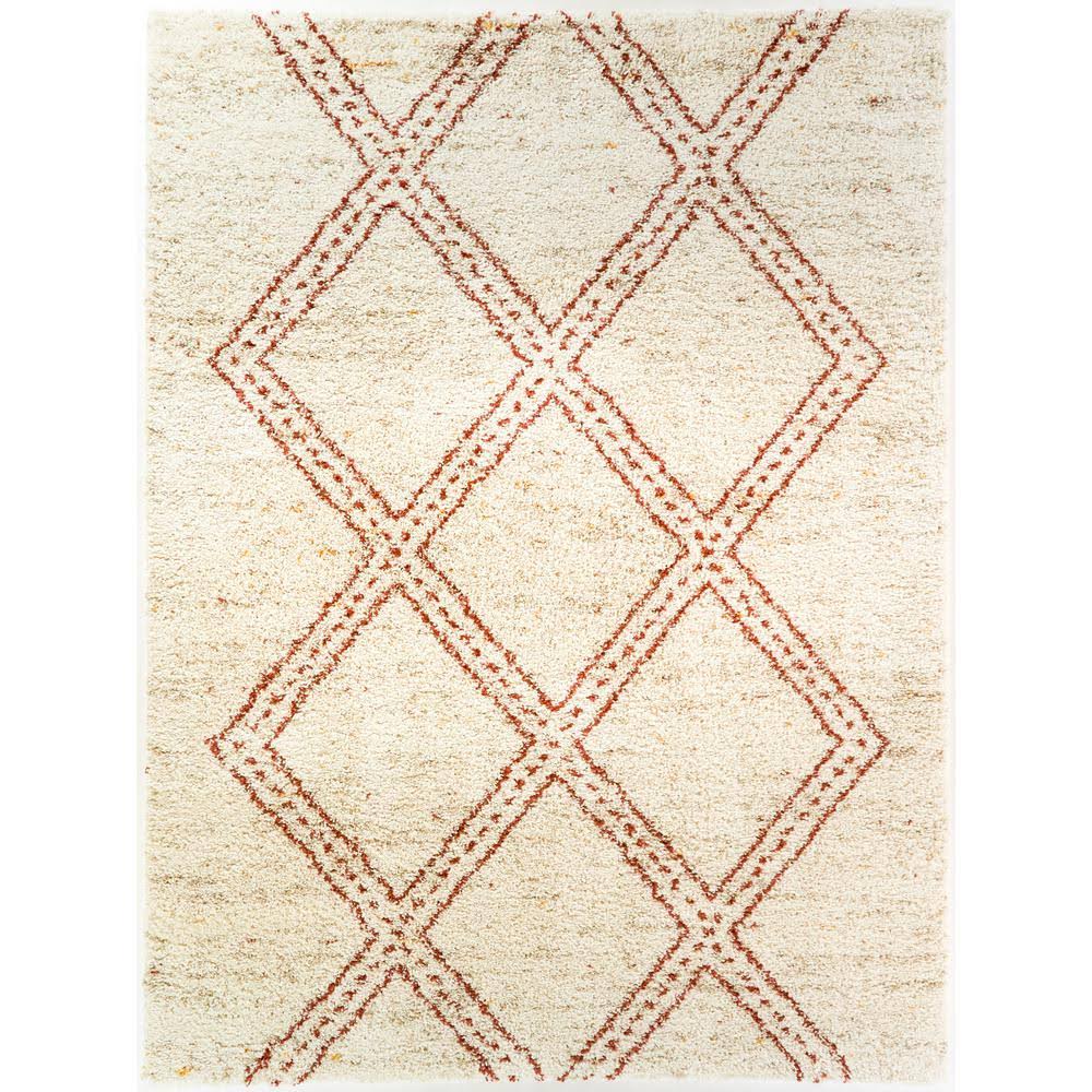 BALTA Westerfeld Navy Blue 5 ft. x 7 ft. Geometric Shag Area Rug