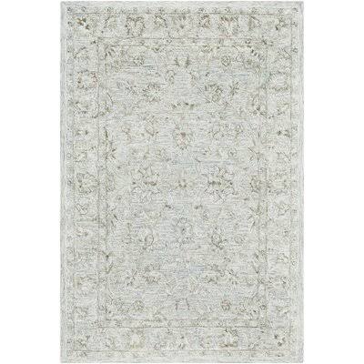 Jambi Handmade Tufted Wool/Silk Dark Brown/Taupe Rug