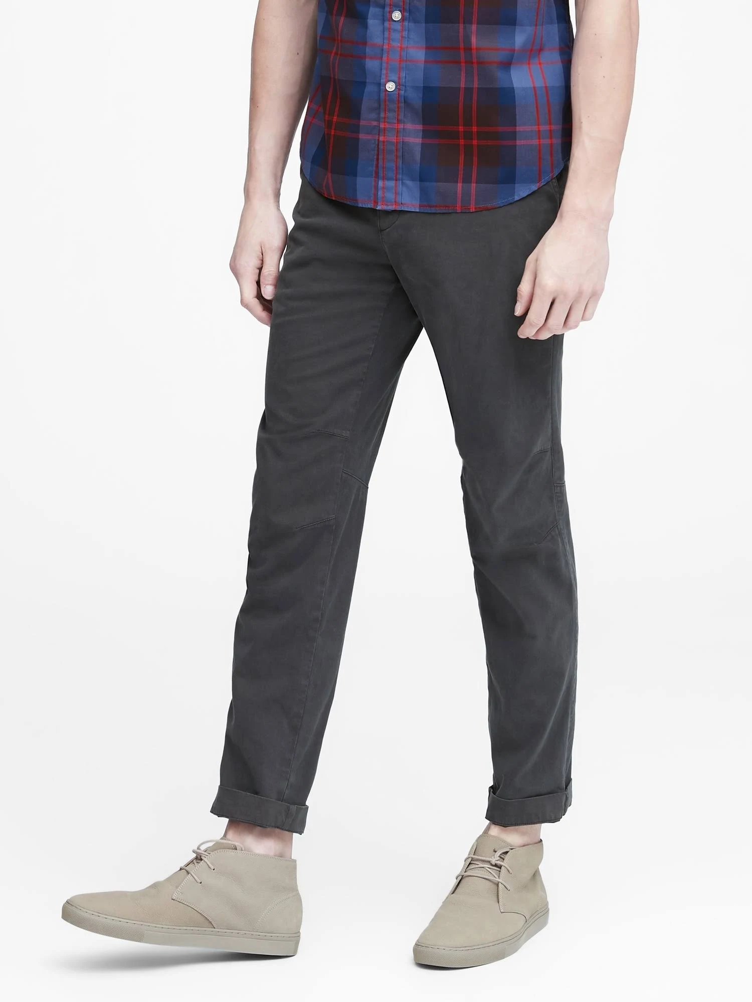 Banana Republic Men's Skinny Traveler Pant Charcoal Gray Size 31W 34L