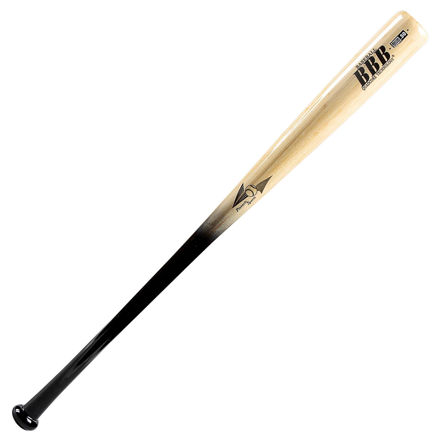 BamBooBat HBBN30D Adult Bamboo Baseball Bat - 32x22/29 oz - Black/Natural