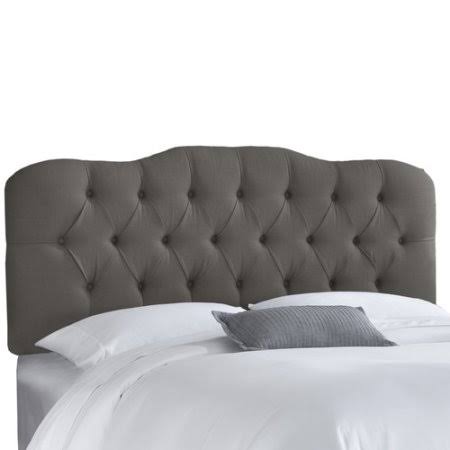 Michaela Upholstered Panel Headboard Size: Twin, Upholstery: Grey
