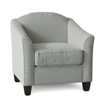 Shakira 34x22 Wide Armchair Birch Lane Body Fabric: Conversation Capri, Leg Color: Black Walnut
