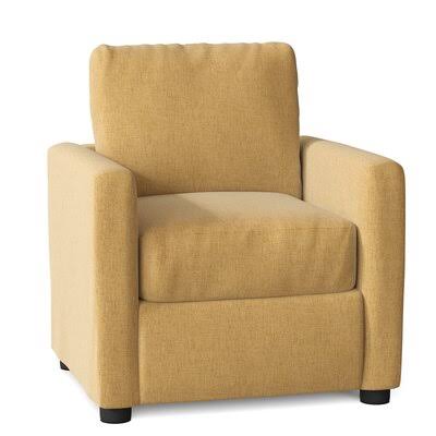 Cambridgeshire 32x22 Wide Armchair Birch Lane Body Fabric: Nobletex Gold