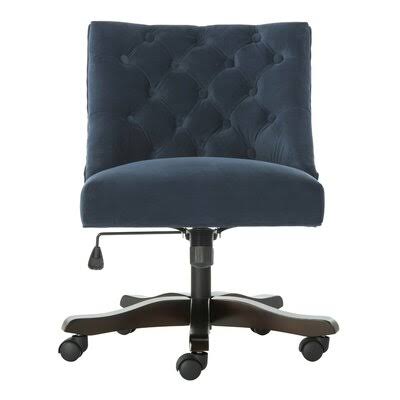 Task Chair Birch LANE? Upholstery Color: Navy Velvet
