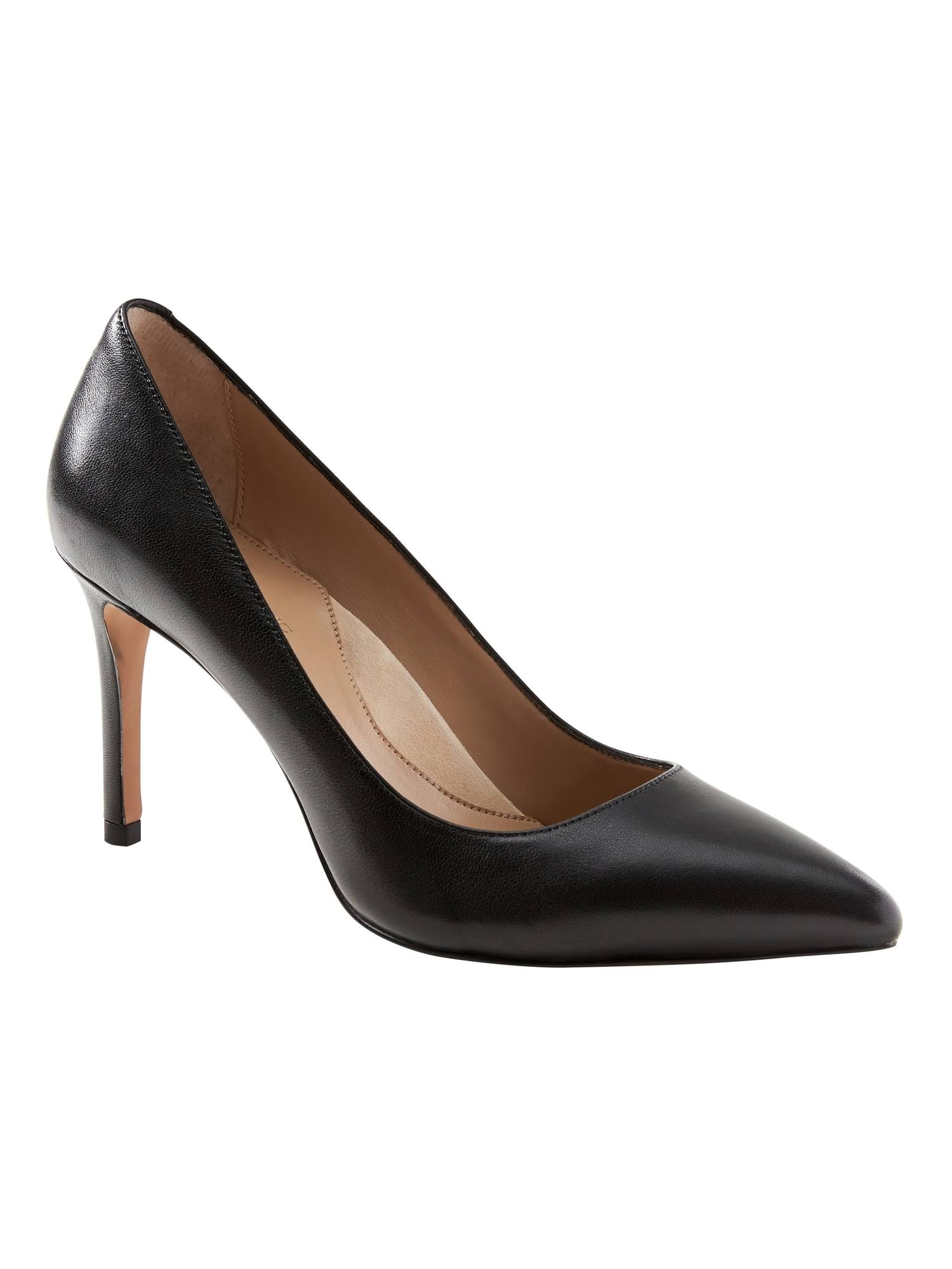 Banana Republic Women's Madison 12-Hour Pump Black Leather Size 12