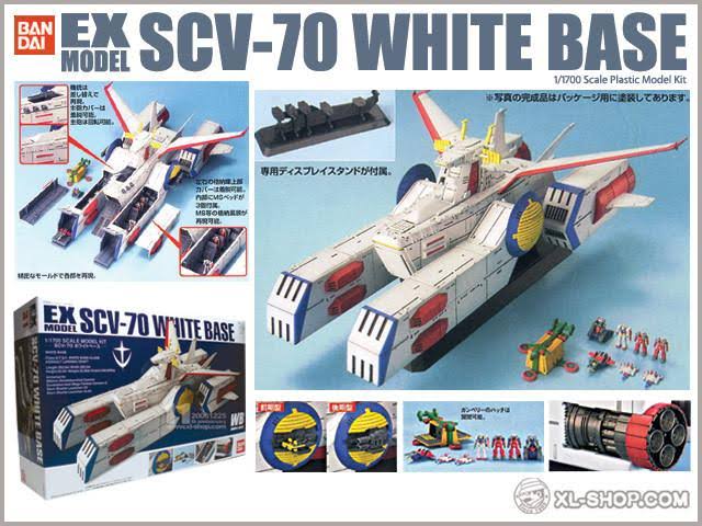 Bandai EX Model 1/1700 White Base (Mobile Suit Gundam)