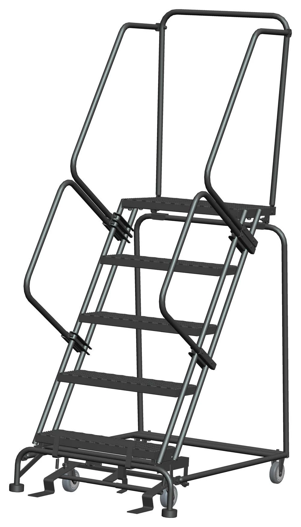 Ballymore 053214x 5 Step Steel Ladder 24x22W Steps Expanded Metal Tread 450 lbs Capacity