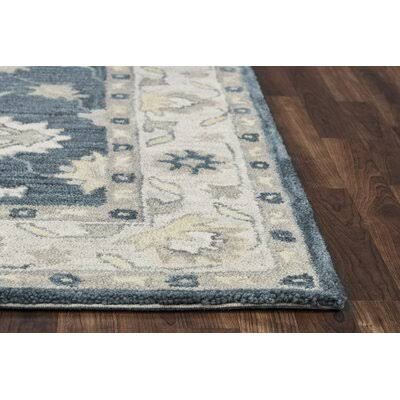 Birch Lane Heritage Leone Oriental Hand-Tufted Wool Blue/Beige Area Rug Rug Size: Runner 2&6x22 x 8&