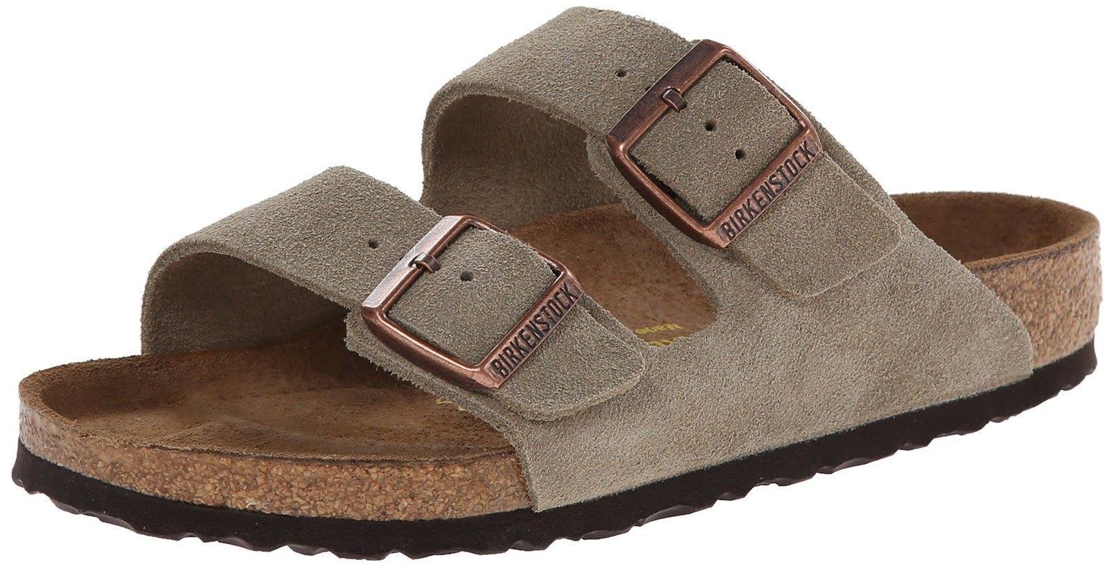 Birkenstock Arizona Sandal - 37 - Taupe Suede