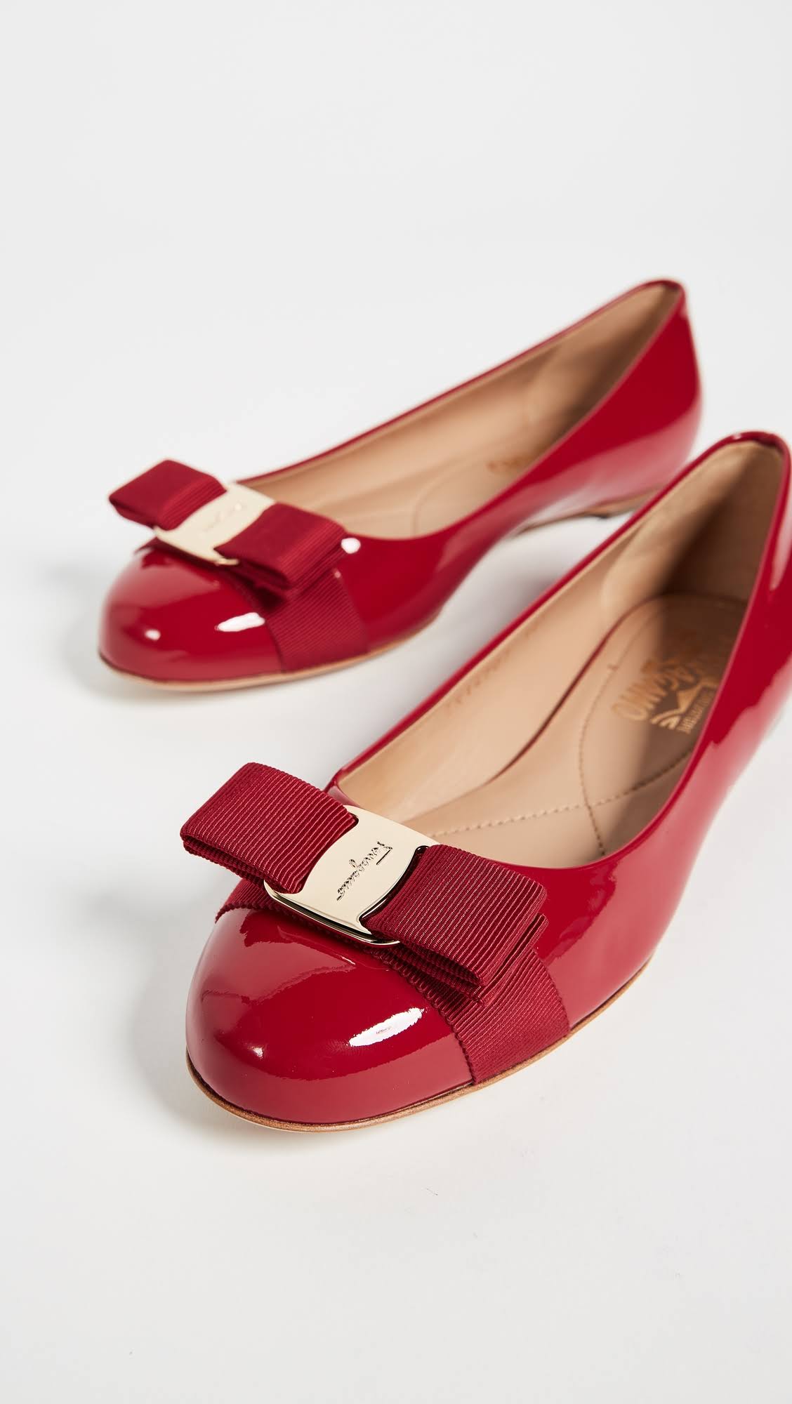 Salvatore Ferragamo Varina Ballet Flat Red 8