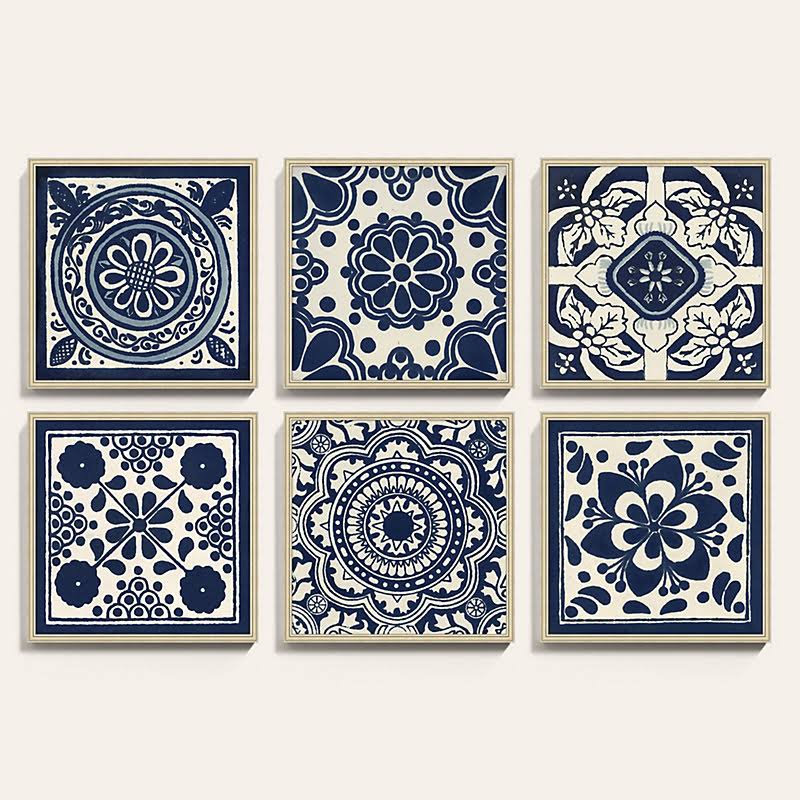 Tile Patterns Art 30x22 x 30x22 - Ballard Designs
