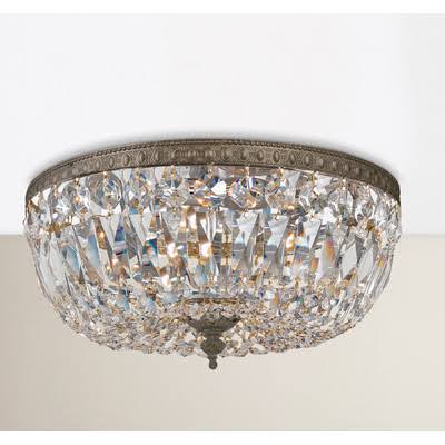House of Hampton Coblenz 3-Light Flush Mount Finish: English Bronze