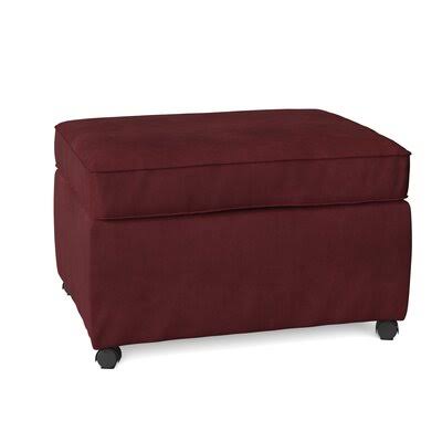 Birch Lane Manning 28x22 Rectangle Standard Ottoman Body Fabric: Tina Scarlet