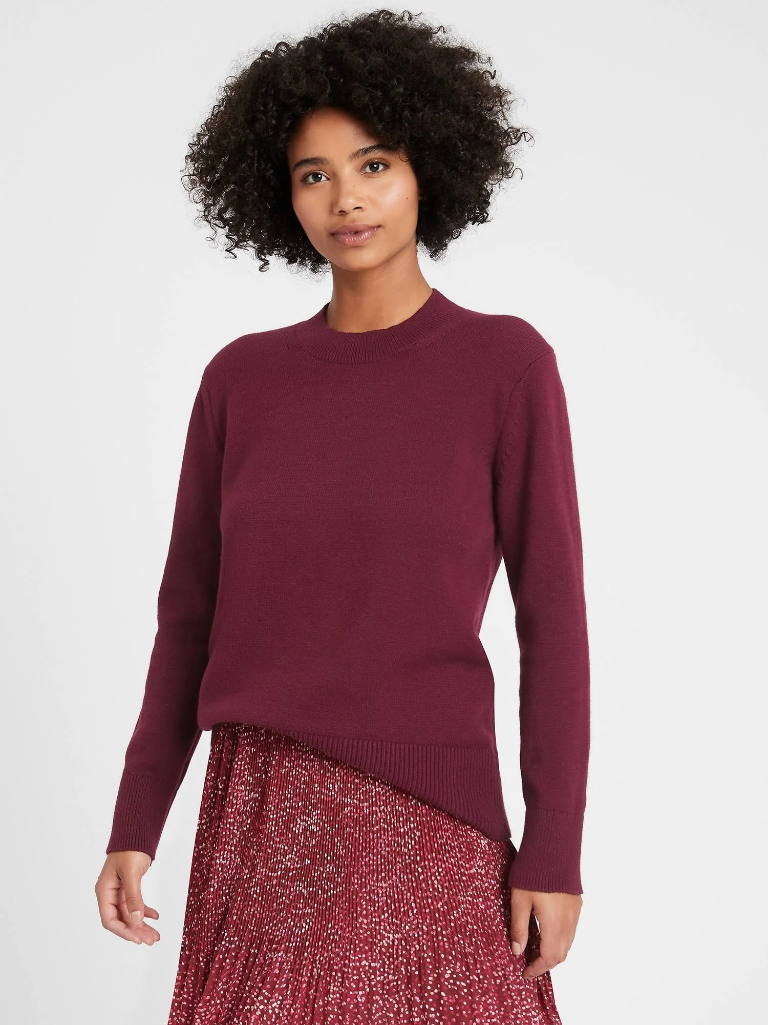 Banana Republic Women's Relaxed Chunky Sweater Sour Cherry Red Size Xs