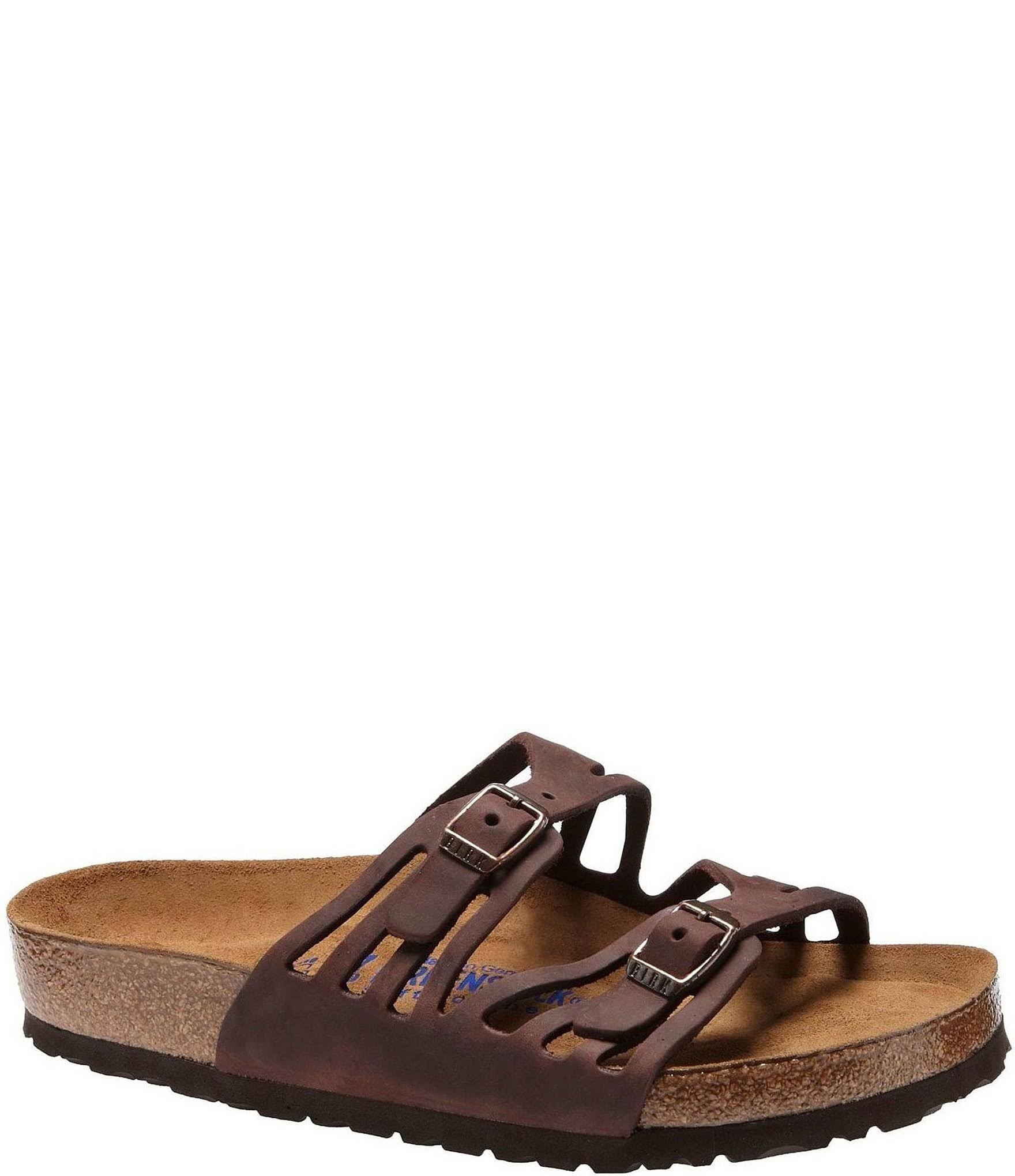 Birkenstock Women's Granada Soft Footbed (36 Narrow Habana Oiled Leather)