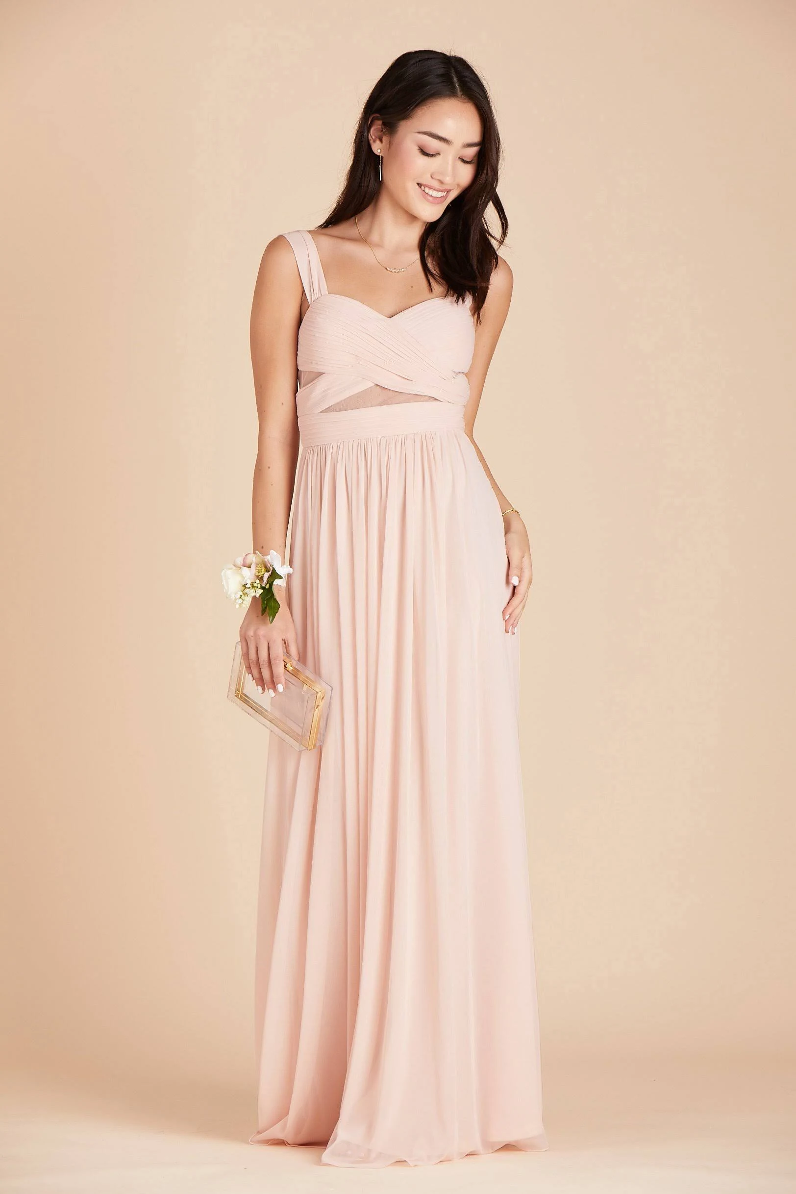 Birdy Grey Elsye Bridesmaid Dress in Pale Blush XXL / Pale Blush
