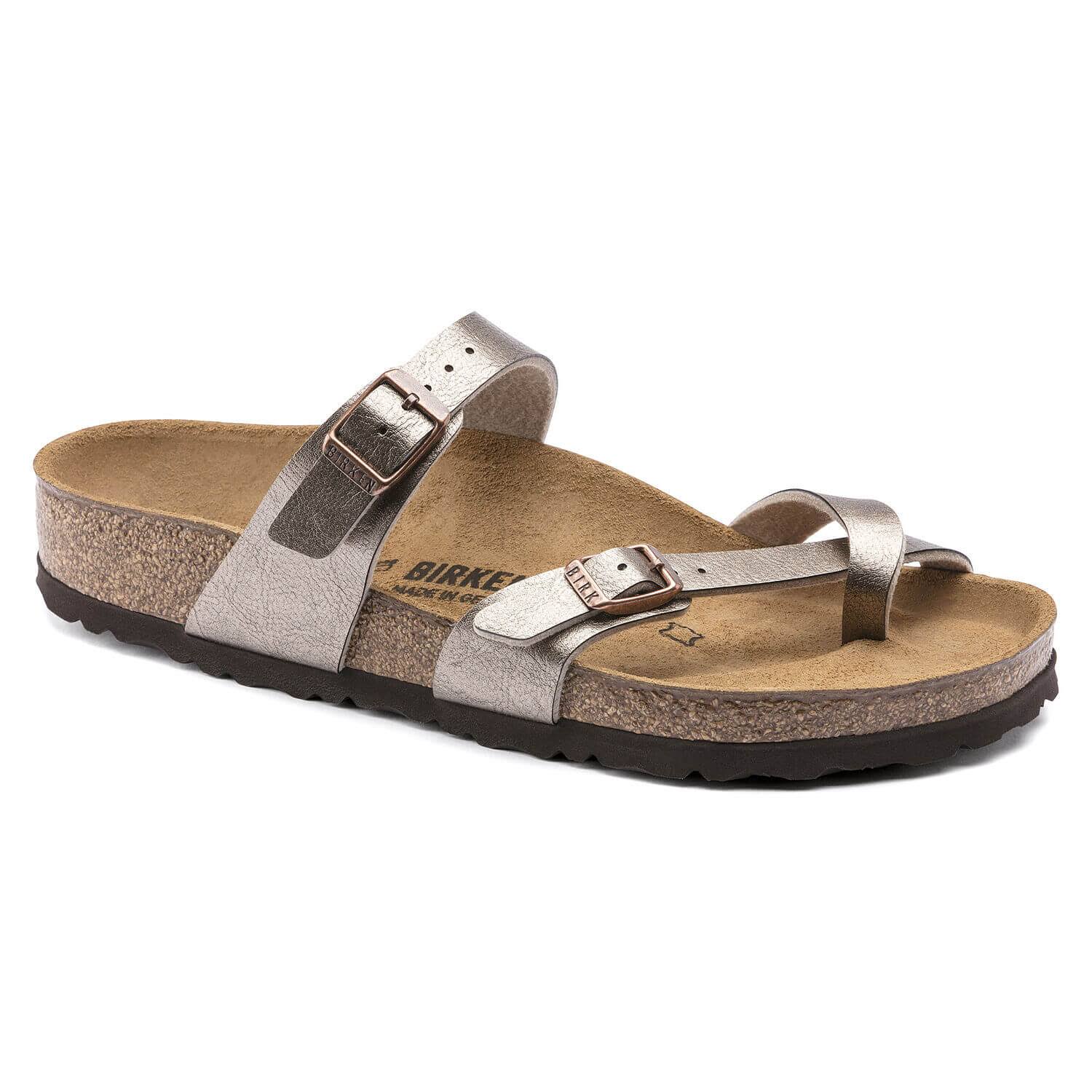 Birkenstock Wo's Mayari (42 Graceful Taupe Birko Flor)