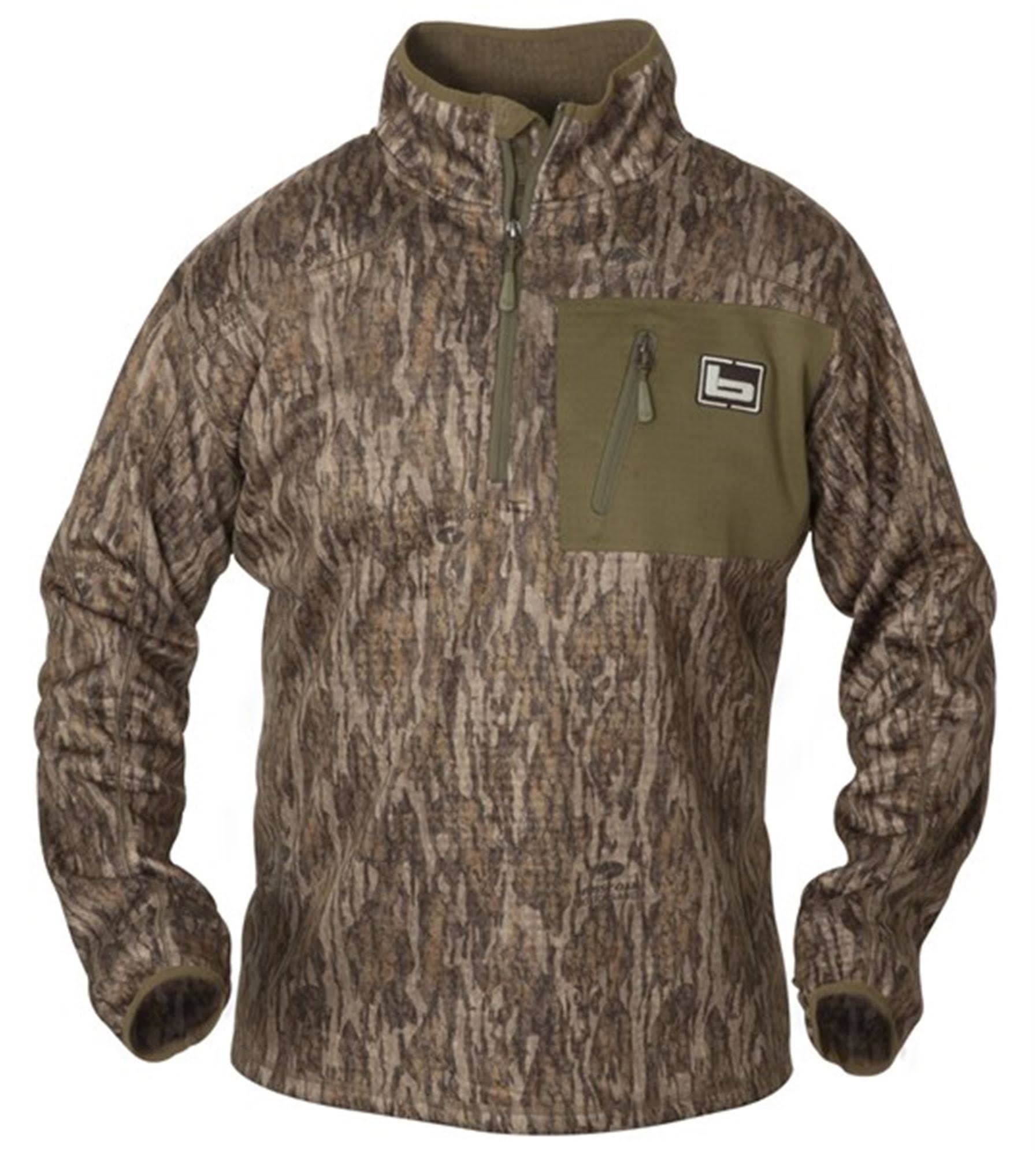 Banded 1/4 Zip Mid Layer Fleece Pullover-Bottomland-Medium