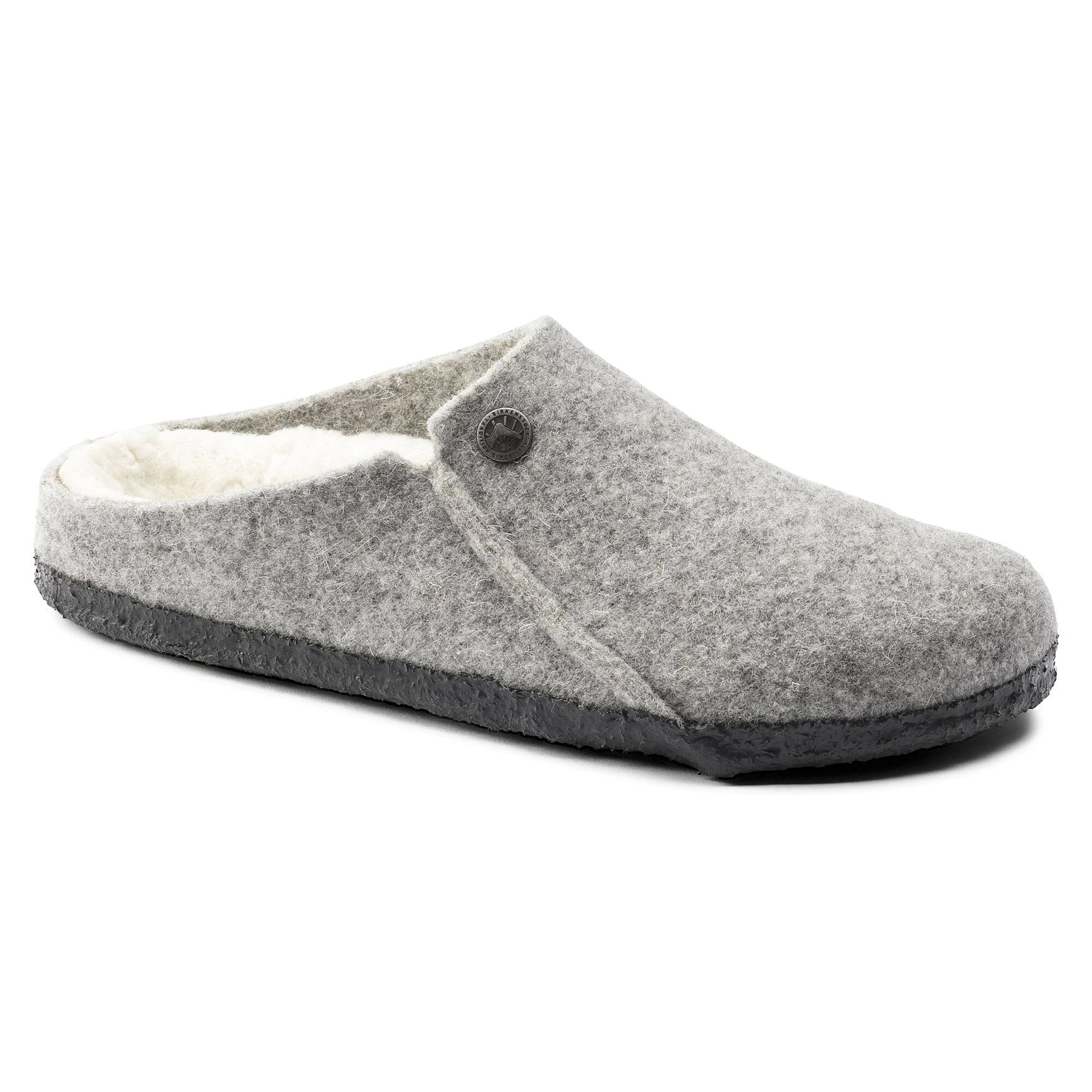 Birkenstock Zermatt Standard Narrow Ladies Slippers - Light Grey