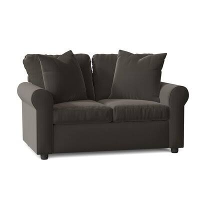 Wolsingham Cotton 60x22 Rolled Arm Loveseat Body Fabric: Spinnsol Iron