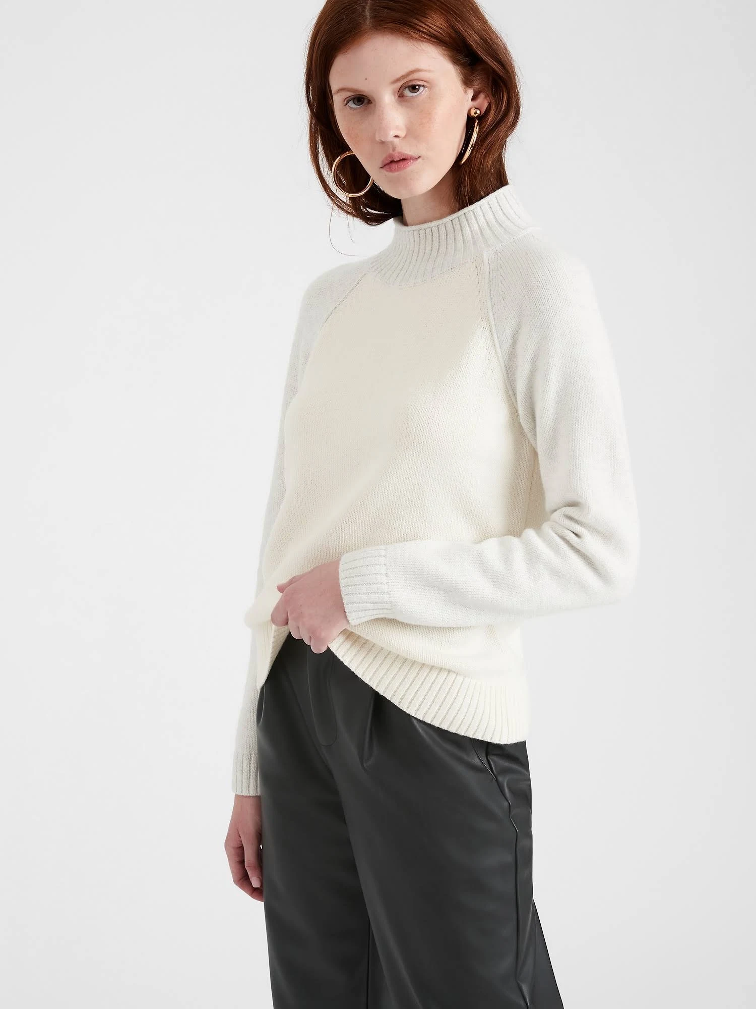 Banana Republic Women's Chunky Color-Block Sweater Gray Size Xs