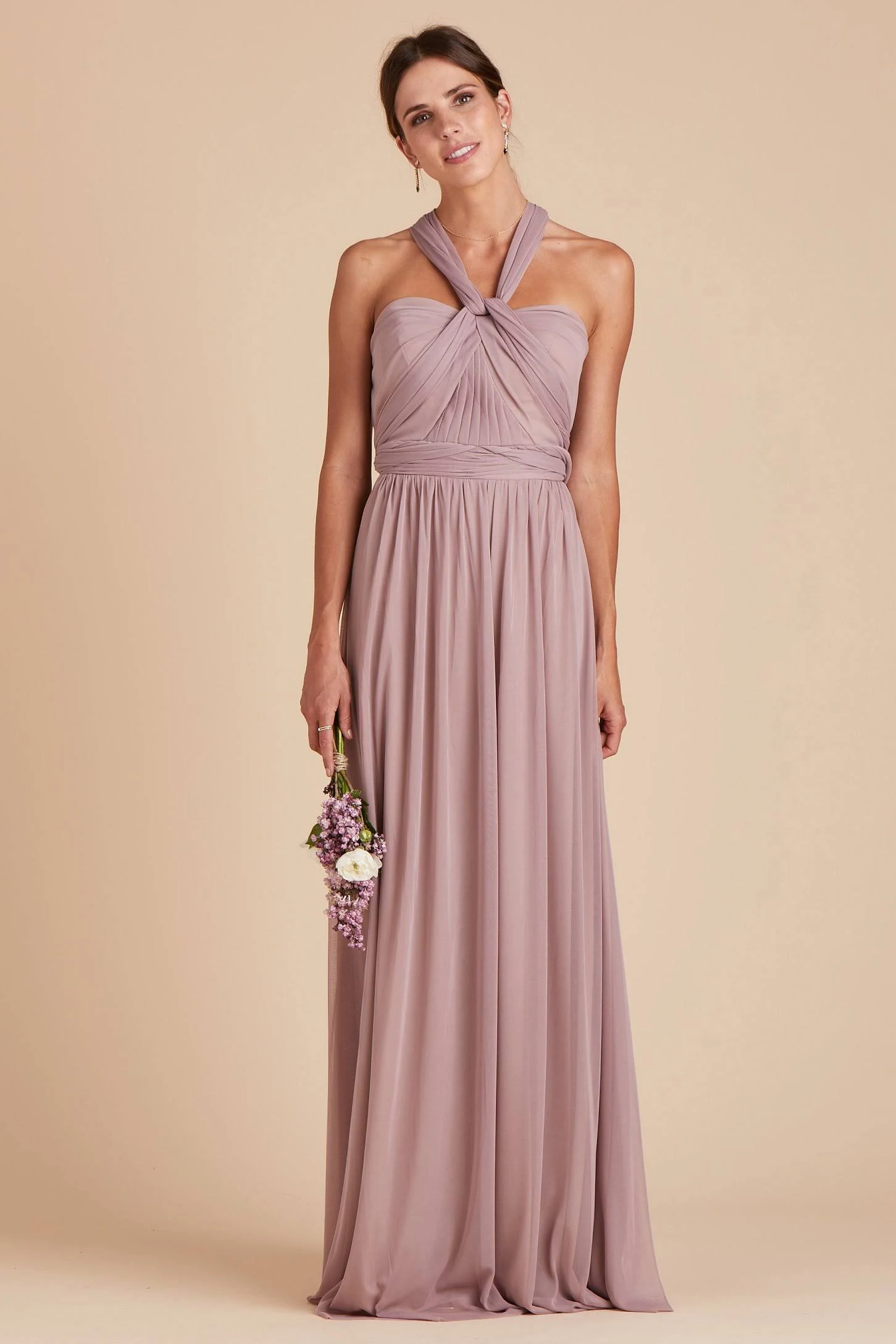 Birdy Grey Chicky Convertible Bridesmaid Dress in Mauve L / Mauve