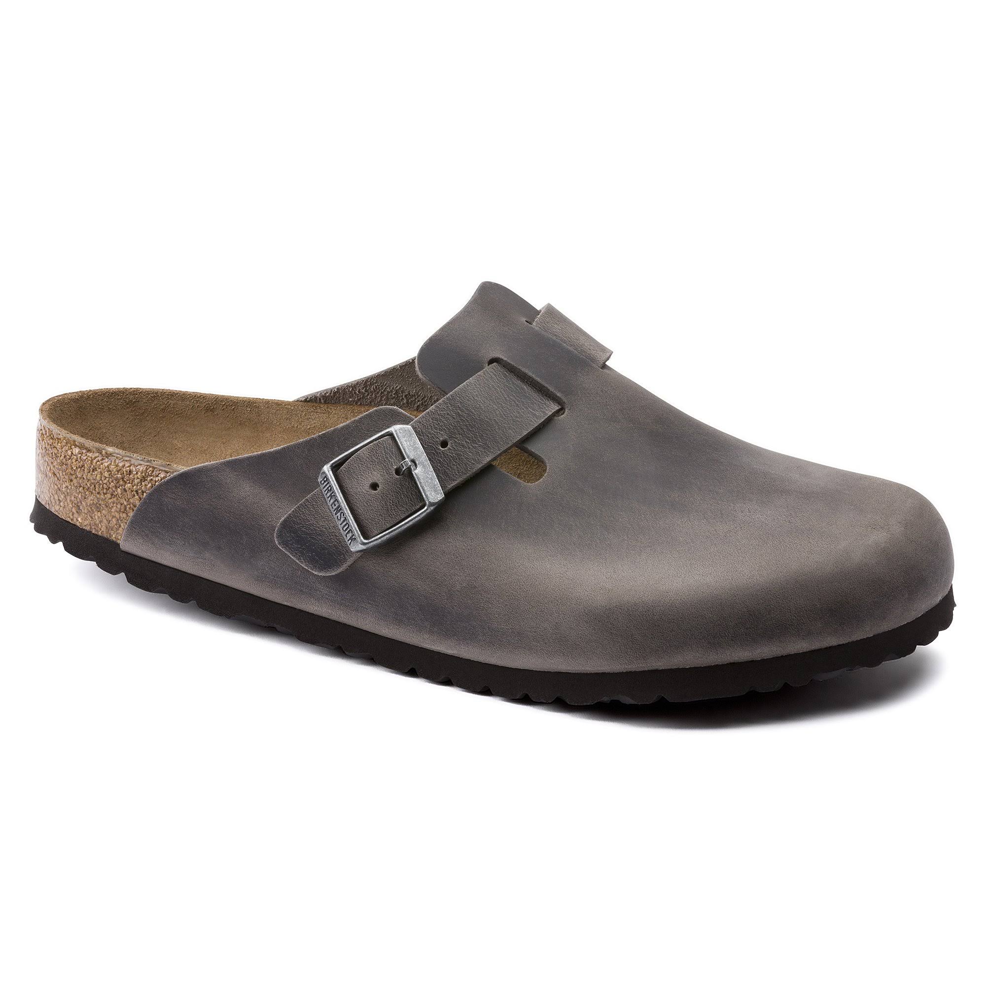 Birkenstock Boston Oiled Leather Iron Soft Footbed 41