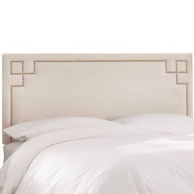 Diego Upholstered Panel Headboard Size: King, Upholstery Color: Talc