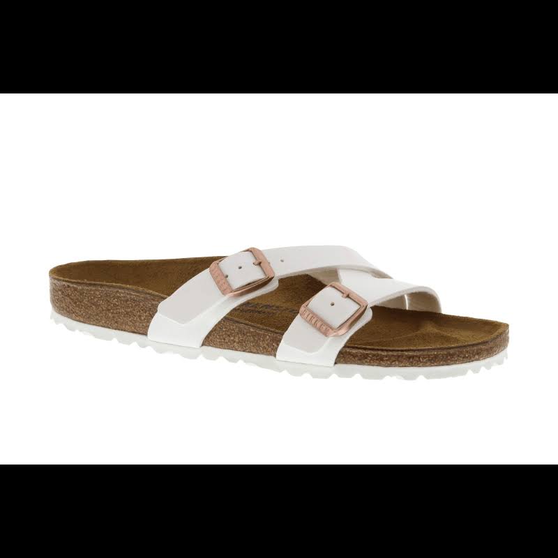 Birkenstock Women's Yao Slide - 42 Narrow - White Birko-Flor