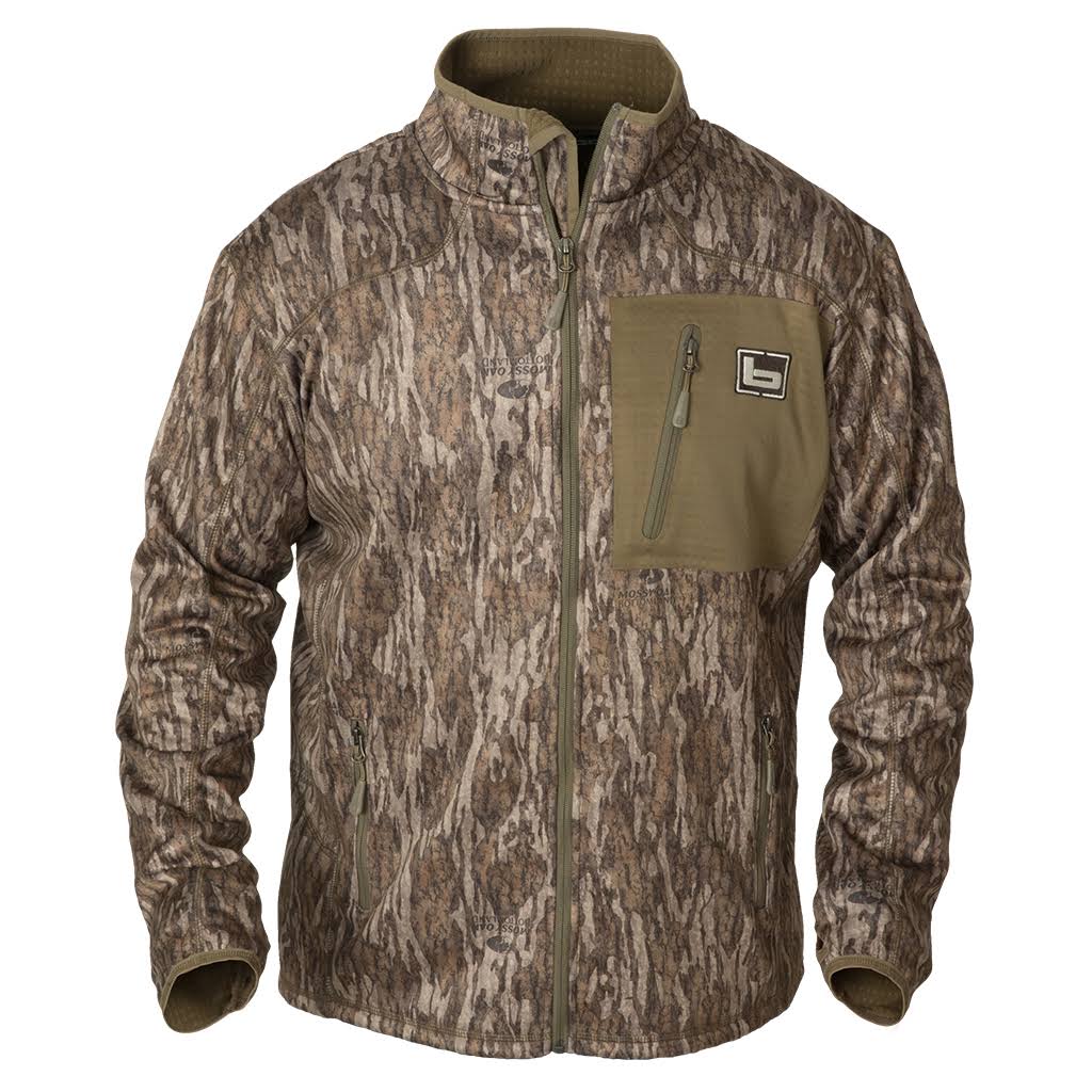 Banded Full Zip Mid Layer Fleece Jacket - Size S, Habitat