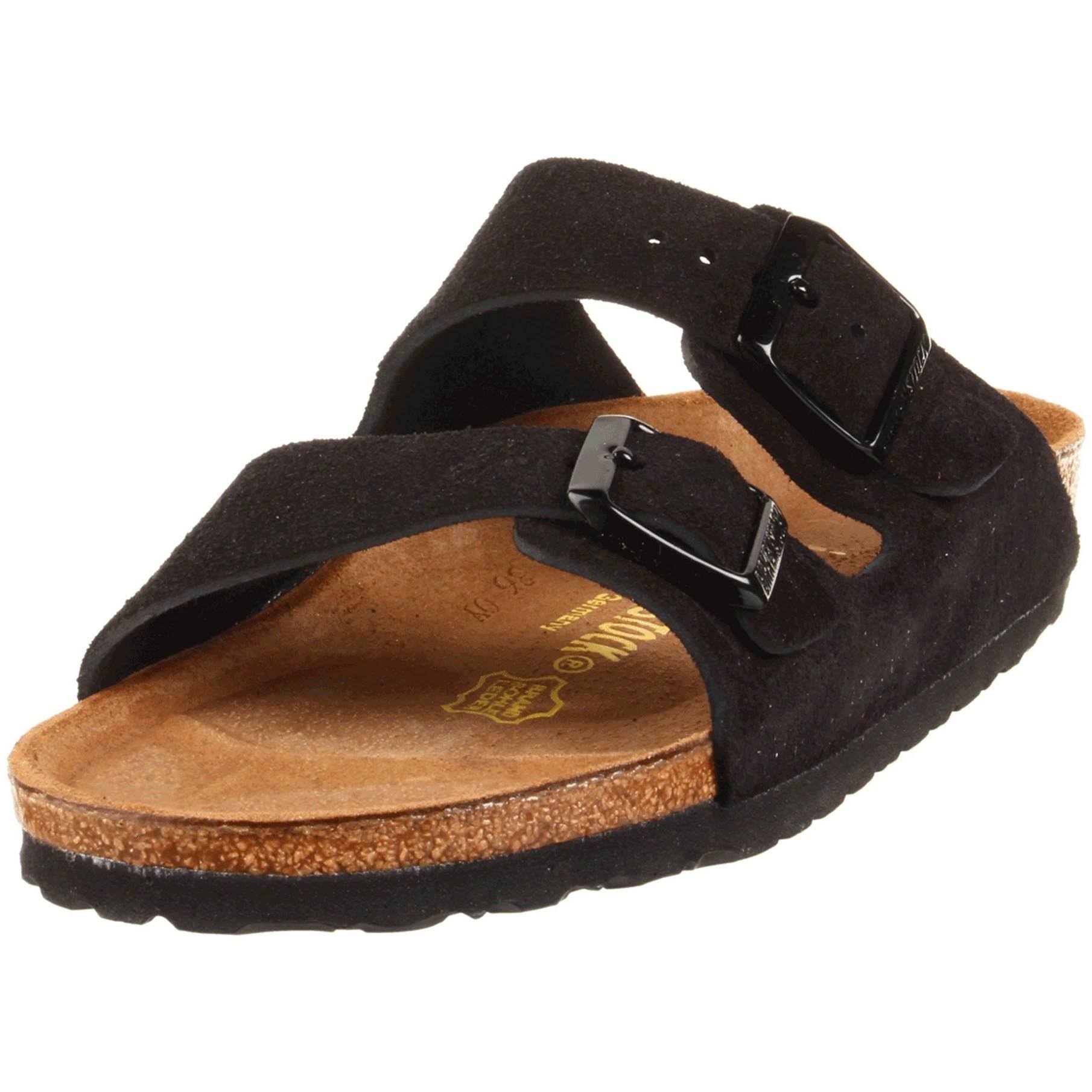 Birkenstock Unisex Arizona SF Sandal Black Suede 45 N