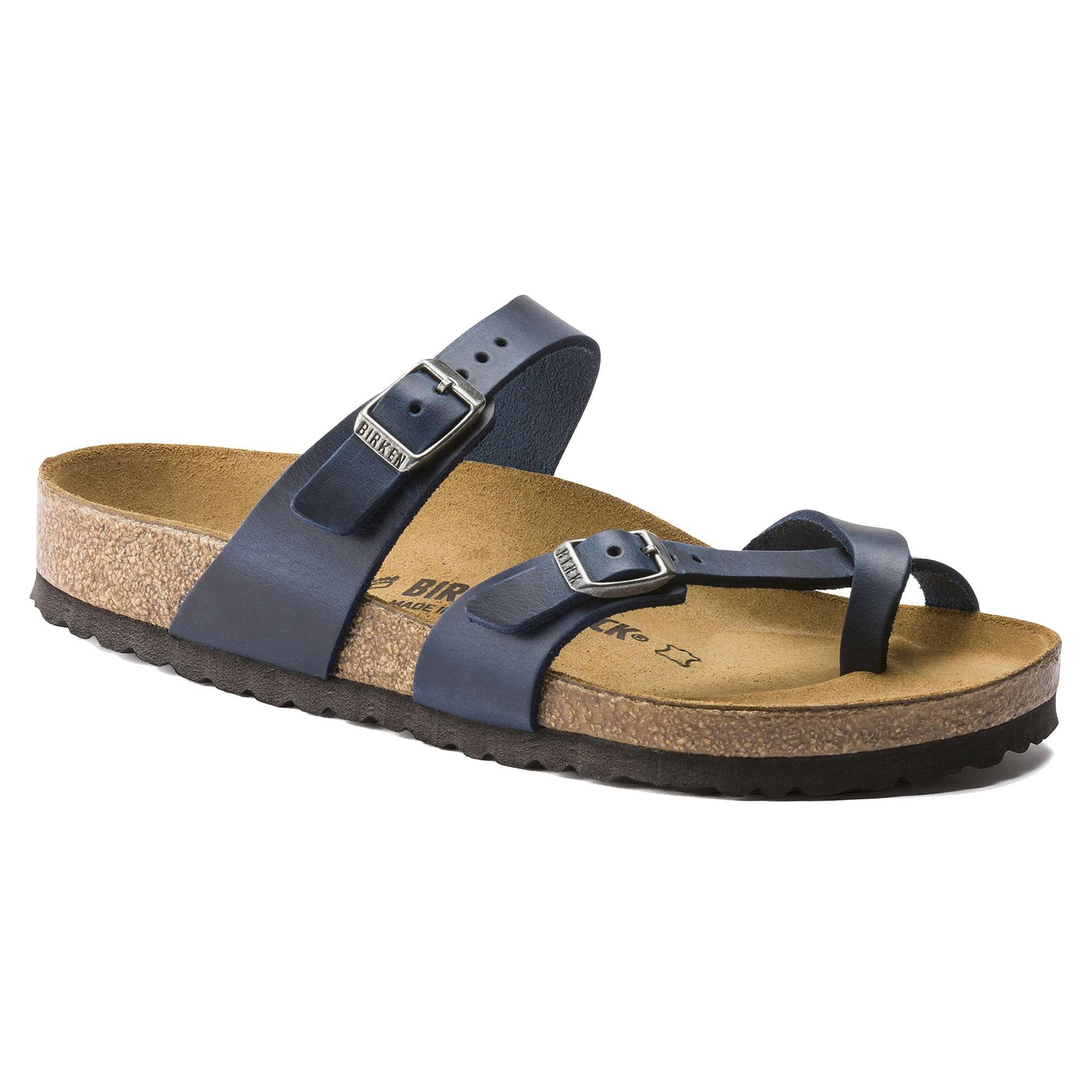 Birkenstock Women's Mayari Sandal - 36 - Blue Oiled Leather