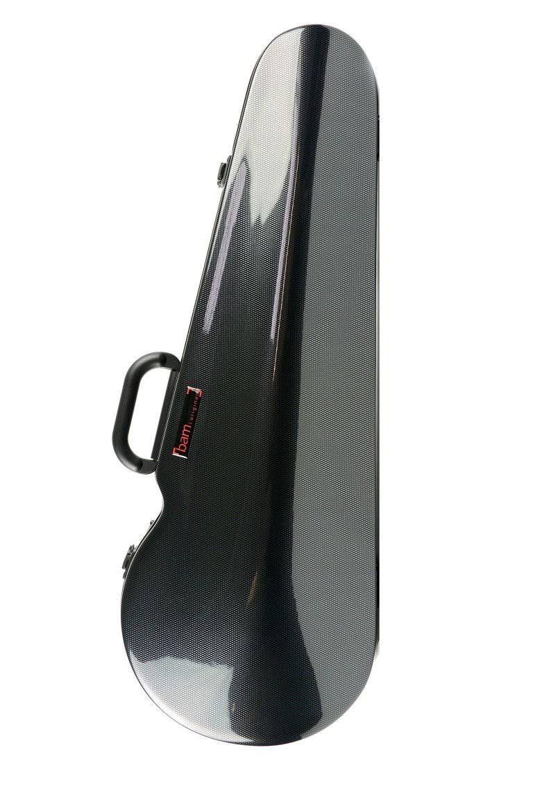 Hightech Contoured Viola Case Silver Carbon Look