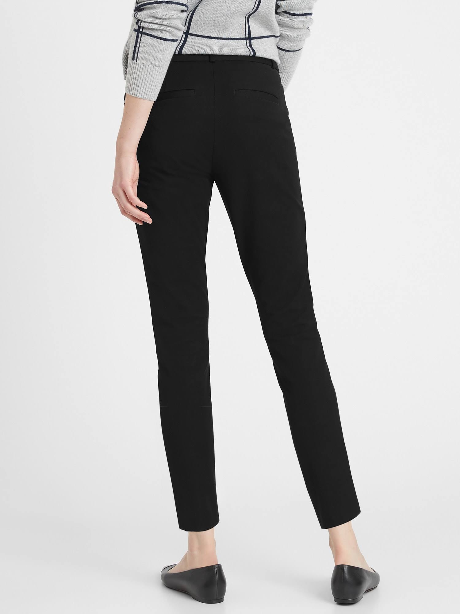 Banana Republic Women's Mid-Rise Skinny Sloan Pant Black Size 8 Regular
