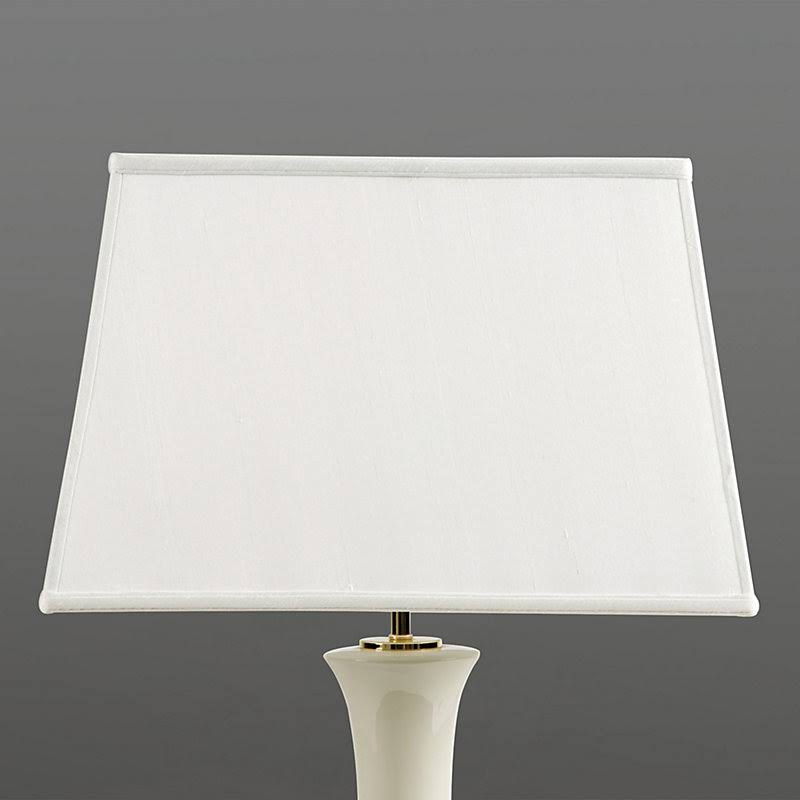 Couture Rectangular Lamp Shade Ivory Silk 19x22 - Ballard Designs