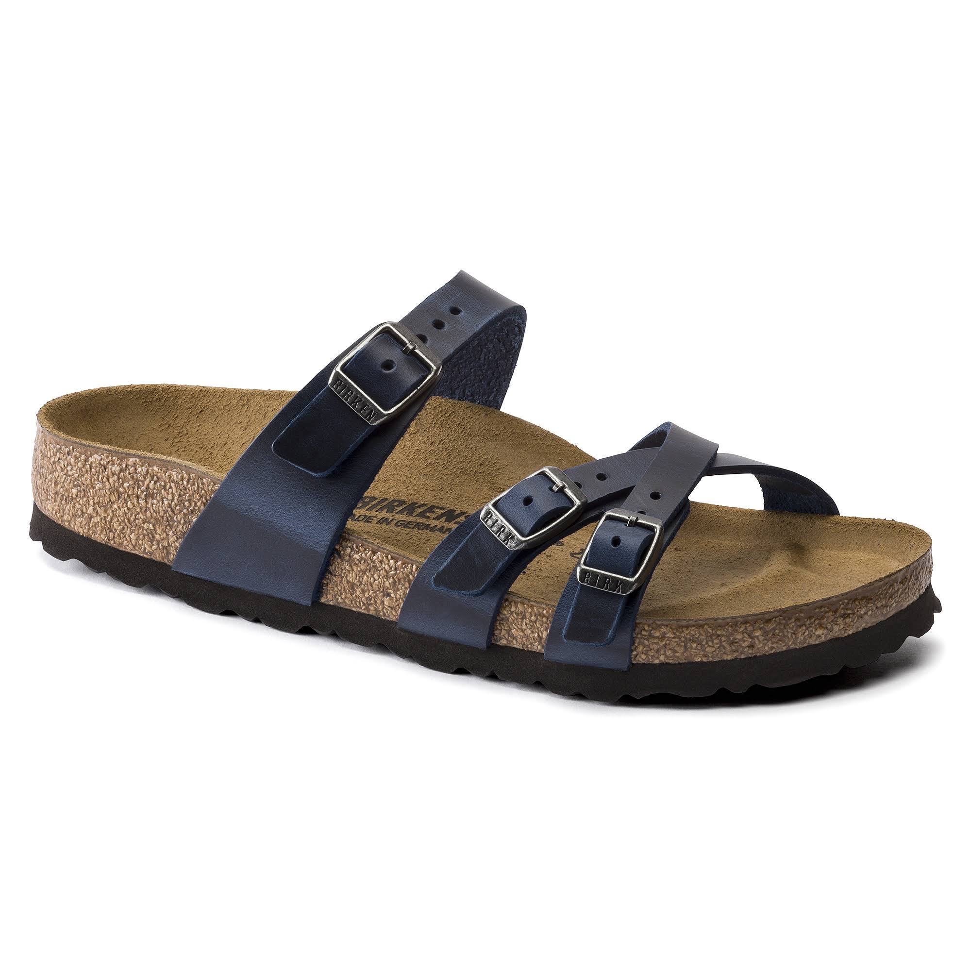 Birkenstock Women's Franca Sandal - 42 - Blue Oiled Leather