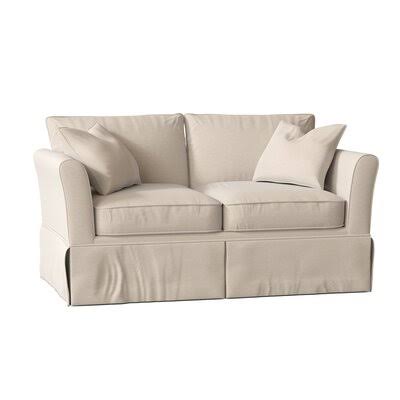 Lovie 63x22 Flared Arm Loveseat Birch Lane Body Fabric: Bihar Natural